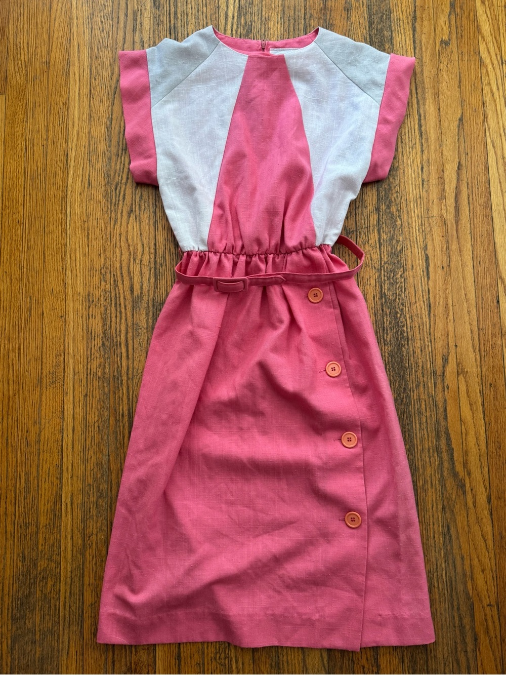 Women’s vintage Colorblock Belted Dress